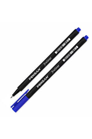 Fineliner Keçeli Kalem 0.4 mm Mavi 10 Adet