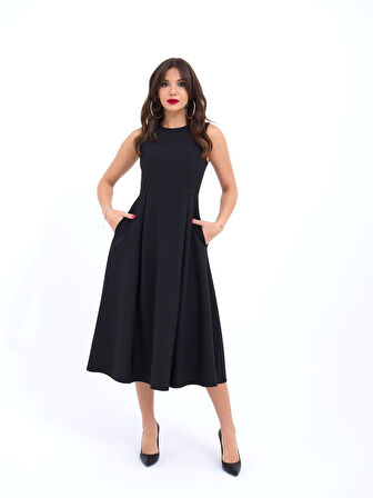 leyla sanat sanata yeni bir bakış açısı 7182 ELBİSE-SİYAH