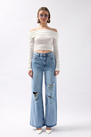 leyla sanat sanata yeni bir bakış açısı Omuz Dekolte Straplez Bluz