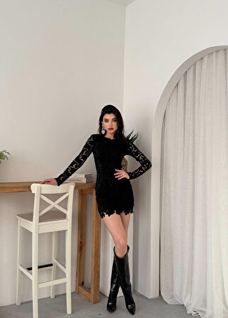 leyla sanat sanata yeni bir bakış açısı Suff Çiçek Detaylı Elbise