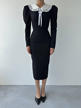 leyla sanat sanata yeni bir bakış açısı Coventry Yakalı Elbise