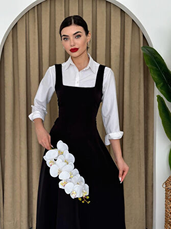 leyla sanat sanata yeni bir bakış açısı Neapolitan Askılı Elbise