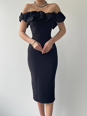 leyla sanat sanata yeni bir bakış açısı Popi Madonna Yaka Kalem Elbise