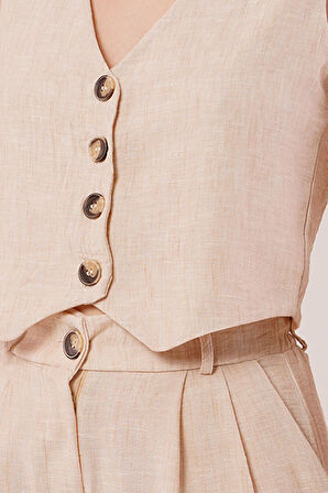 leyla sanat sanata yeni bir bakış açısı Kırçıllı Desen Bej Takım