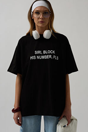 leyla sanat sanata yeni bir bakış açısı Ön Baskılı Oversize T-Shirt