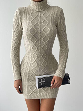 leyla sanat sanata yeni bir bakış açısı Livorna Boğazlı Mini Elbise