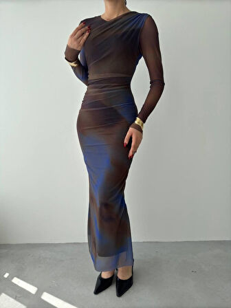 leyla sanat sanata yeni bir bakış açısı Flet Tül Elbise