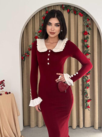 leyla sanat sanata yeni bir bakış açısı Sura Bebe Yaka Elbise