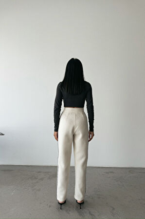 leyla sanat sanata yeni bir bakış açısı CHANEL PANTOLON YAN BİYELİ - Beyaz