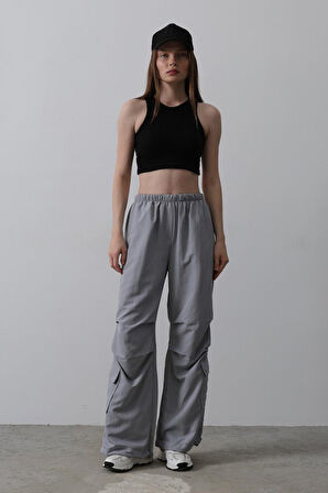 leyla sanat sanata yeni bir bakış açısı Paraşüt Cargo Pantolon - Antrasit