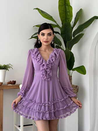 leyla sanat sanata yeni bir bakış açısı Osıes Fırfırlı Elbise