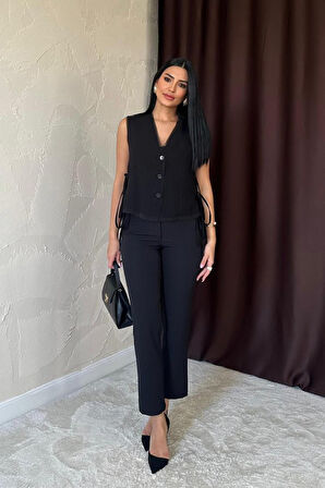 leyla sanat sanata yeni bir bakış açısı Siyah Pensli Pantolon