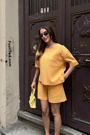 leyla sanat sanata yeni bir bakış açısı Freesia Regular Tişört Takım 9348-08