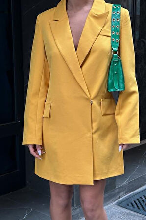 leyla sanat sanata yeni bir bakış açısı Georgina Blazer Elbise 2200-06