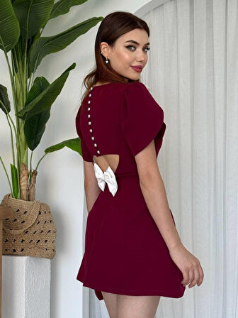 leyla sanat sanata yeni bir bakış açısı Alka İncili Fiyonk Detay Elbise