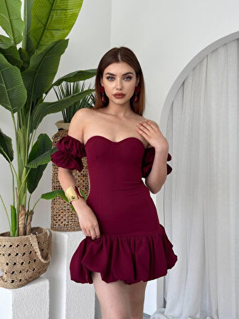 leyla sanat sanata yeni bir bakış açısı Peyda Straplez Elbise