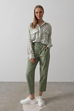 leyla sanat sanata yeni bir bakış açısı Pantolon - Haki