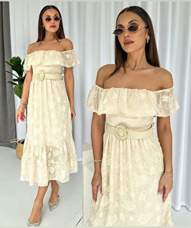 leyla sanat sanata yeni bir bakış açısı Reget Kemerli Elbise