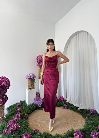 leyla sanat sanata yeni bir bakış açısı Dora Çiçek Detaylı Elbise