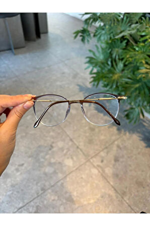 Thin Cat eye Hafif Metal Saplı Mavi Işık korumalı Gözlük |52 Ekartman |Optik uyumlu |Hafif Gözlük
