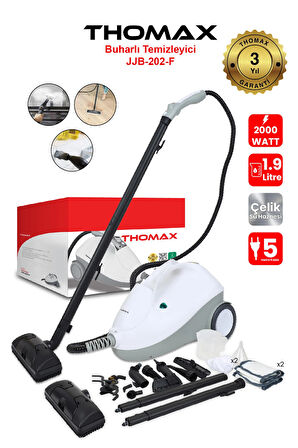 Çok Fonksiyonlu Buharlı Temizleyici Buharlı Temizlik 2000 Watt 1.9lt