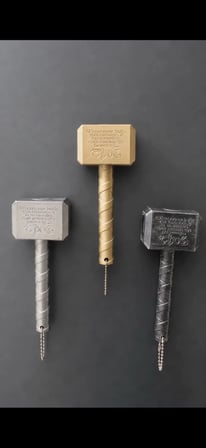 Thor Çekiç Şeklinde Manyetik Şişe Açacağı Metal Anahtarlıklı Açacak-Antrasit Gri Renk
