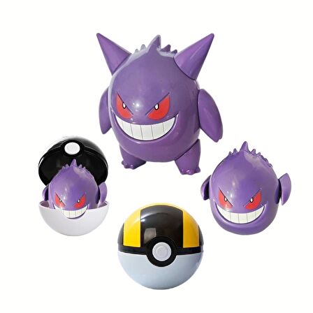 ThreeMB Toys Pokemon Orijinal Lisanslı Elf Topu Gengar