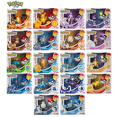 ThreeMB Toys Pokemon Orijinal Lisanslı Elf Topu Gengar