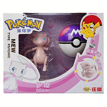ThreeMB Toys Pokemon Orijinal Lisanslı Elf Topu Mew