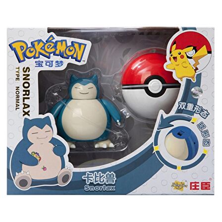 ThreeMB Toys Pokemon Orijinal Lisanslı Elf Topu Snorlax