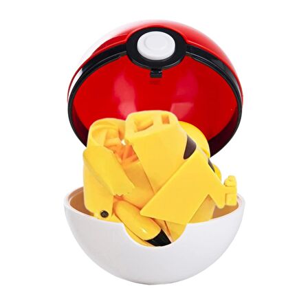 ThreeMB Toys Pokemon Orijinal Lisanslı Elf Topu Pikachu Atak- Kutusuz