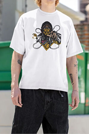 Anime Baskılı Unisex Oversize Tişört