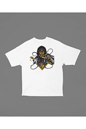 Anime Baskılı Unisex Oversize Tişört