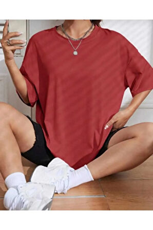 malkoçbey time baskılı oversize basic t-şhirt