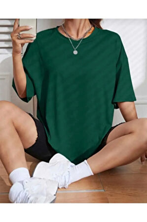 malkoçbey time baskılı oversize basic t-şhirt