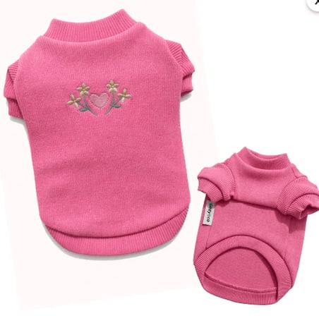 Gedyco Tiny Pink Küçük Irk Köpek Likralı Sweatshirt