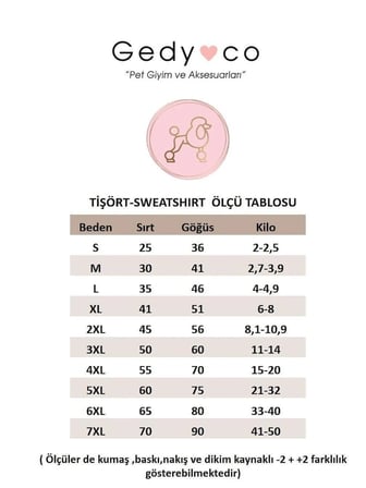Gedyco Tiny Pink Küçük Irk Köpek Likralı Sweatshirt