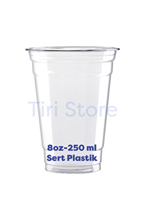 Tiri Store Sert Plastik Bardak 8 oz 250 ml 50 adet