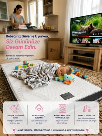 Zish Home TITANIC 8 cm Hyper Soft Süngerli Yatak Pedi ve Şiltesi | 24 DNS Destek Süngeri | Yatak, Kanepe ve Koltuk Üstü Topper