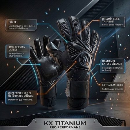 KX Titanium Profesyonel Maç Eldiveni