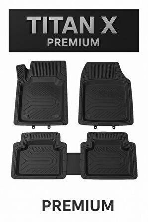 3D Oto Paspas Havuzlu Titanx Kauçuk Araba Paspası Premium