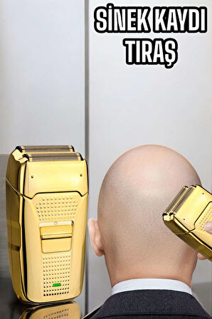 Tıraş Makinesi Paslanmaz Çelik Şarjlı Taşınabilir