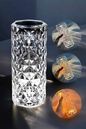 Dokunmatik Kristal Gece Lambası Hediyelik