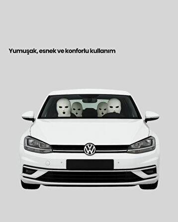 Araç Koltuk Başlığı Kılıfı 4’lü Set Komik ve Fonksiyonel