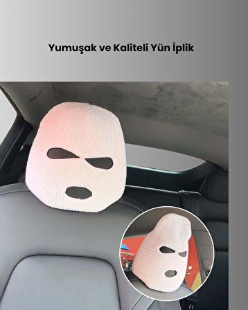 Araba Baş Dayanağı Kılıfı Yumuşak Yün Kumaş Dekoratif