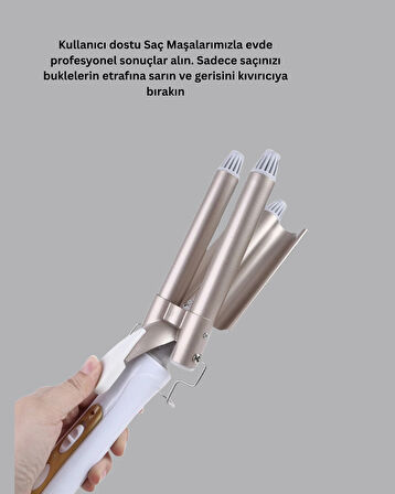 Ayarlanabilir Isılı Bukle Saç Maşası