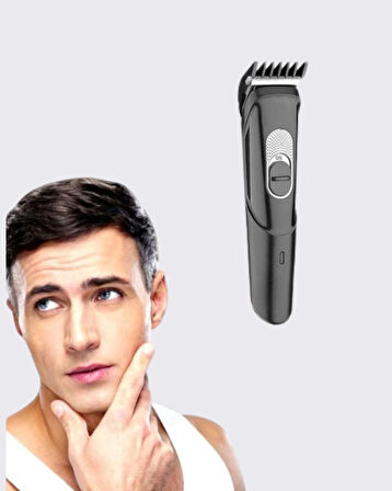 Taşınabilir Şarjlı Saç Sakal Tıraş Makinesi – 3 Taraklı, Sessiz ve Ergonomik