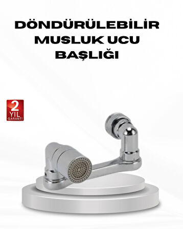 1080 Derece Musluk Aparatı – Tüm Lavabolara Uygun Esnek Başlık ve Su Akış Kontrolü