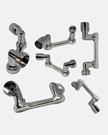 1080 Derece Musluk Aparatı – Tüm Lavabolara Uygun Esnek Başlık ve Su Akış Kontrolü