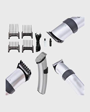 Şarjlı Saç ve Sakal Kesme Makinesi – Paslanmaz Çelik Bıçak, Ayarlanabilir Başlık